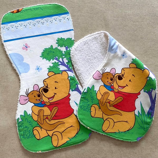 Handmade baby burp cloth cotton terry