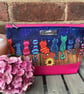 Cat Two Tone Zip Pouch - Image 1