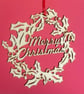 'Merry Christmas' wreath (medium) - Image 1