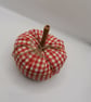 Handmade Rustic Style Gingham Pumpkin Decoration  - Image 4