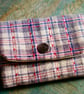 Vintage Fabric Card Holder Handmade Card Purse  - Image 1