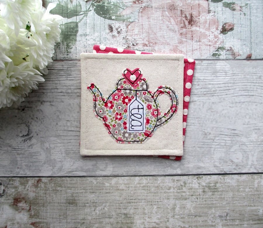 Teapot coaster, tea gift 