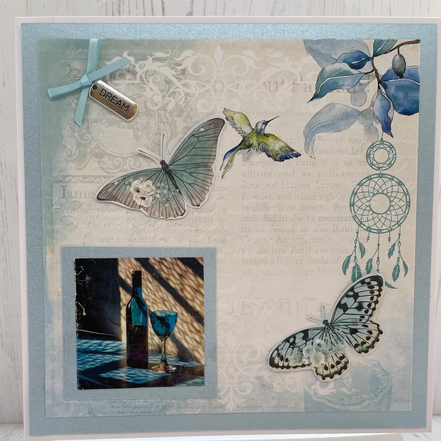Shades of Blue Card Collection - Wine & Nature  C - 25