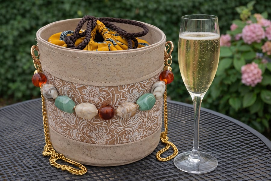 A unique Portuguese cork shoulder or handbag - you decide...