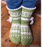 Hand knitted Fair socks. 