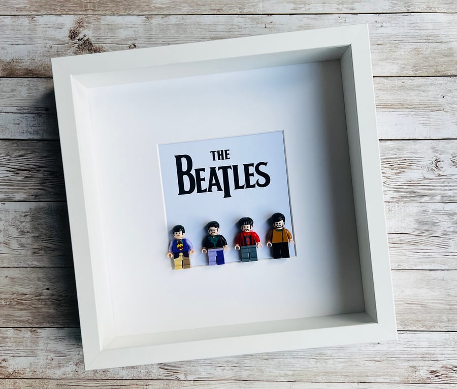The Beatles Minifigures Frame