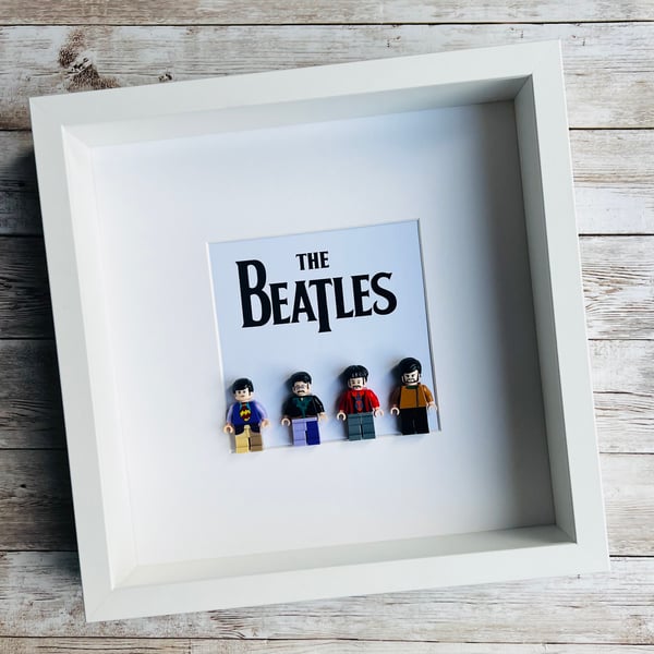 The Beatles Minifigures Frame