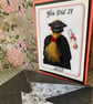 Handmade 3D greetings card Graduation female - Image 1