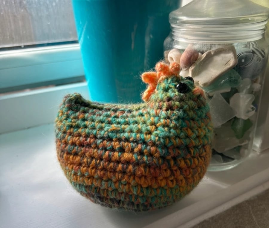 Spring Chicken Crochet Ornament 