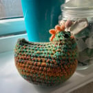 Spring Chicken Crochet Ornament 