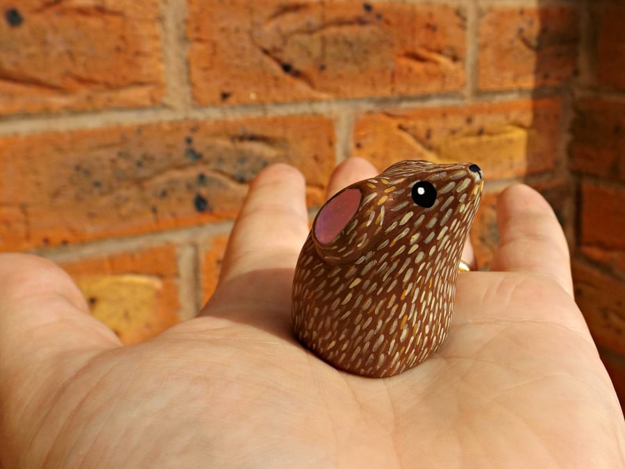 The Mouse handpainted Resin miniature totem SALE!