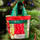 Small Christmas Patchwork Bags