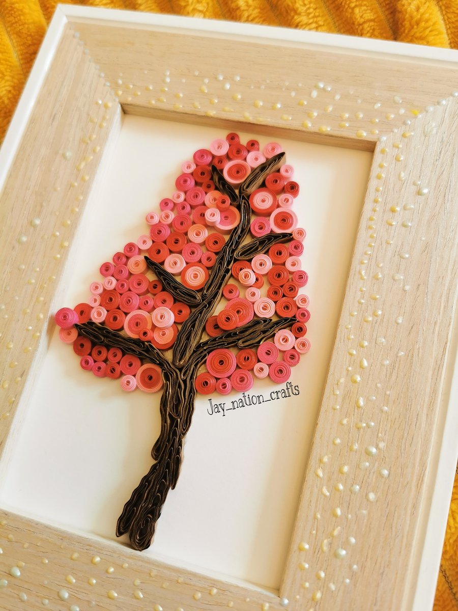 Quilled Cherry Blossom Tree
