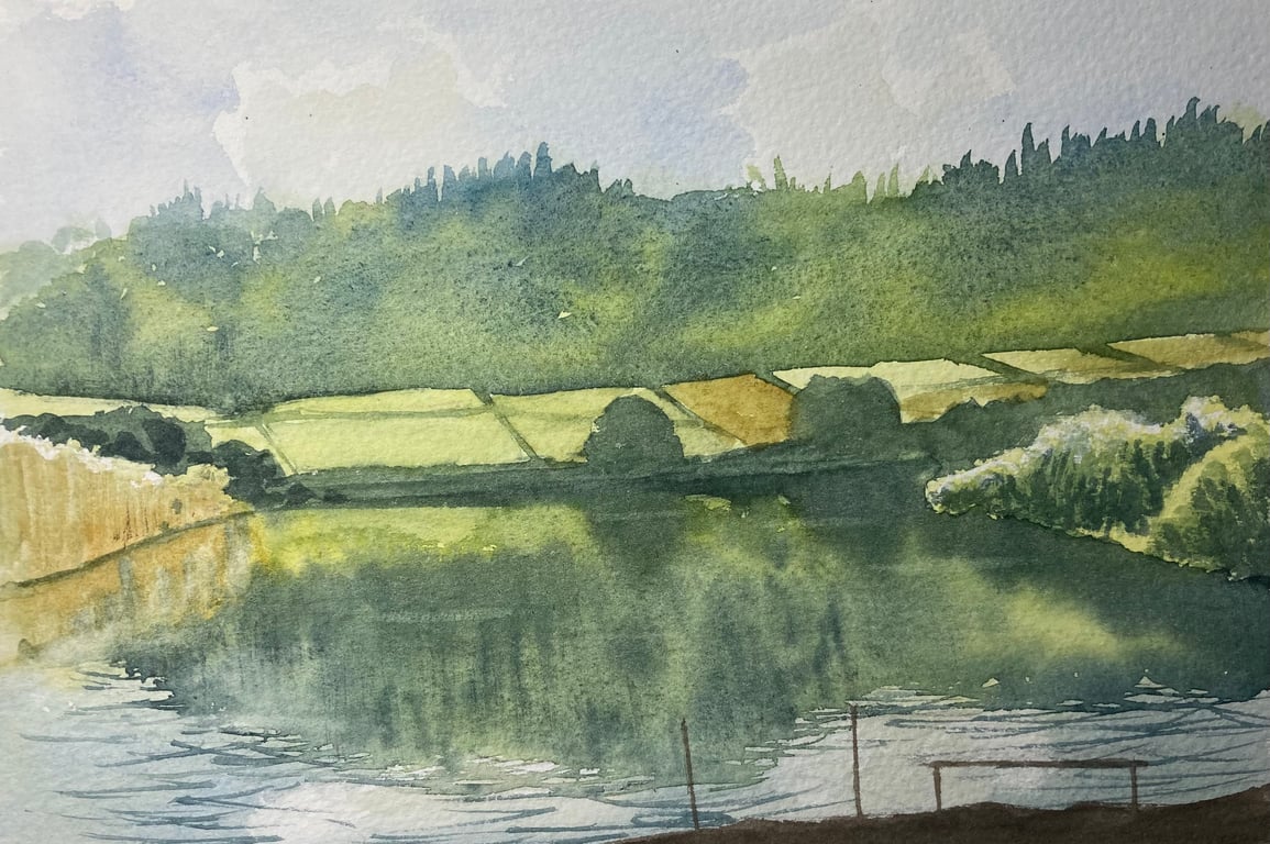 Margrove nature reserve (Original watercolour) painting, landscape art