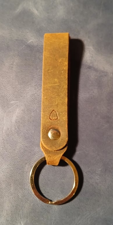 Handcrafted Leather keyfob 