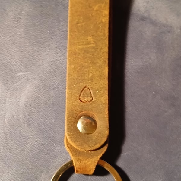 Handcrafted Leather keyfob 