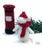 Miniature Mouse, Frankie, needle felted by Lily Lily Handmade - Image 1