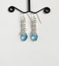 Blue Heart Sterling Silver Earrings - Image 4