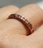 Hammered Copper Ring, Copper Jewellery - Image 4