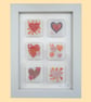 Handmade Fused Glass 'Hearts' Picture - Image 2