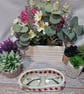 Glasses or trinket basket, hand crocheted  - Image 2