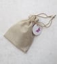 Moth Art Hand Painted Stone Pebble 'Small Magpie Moth' - Image 8