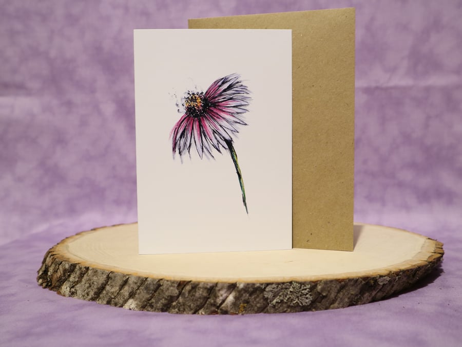 A6 Floral any occasion greeting card