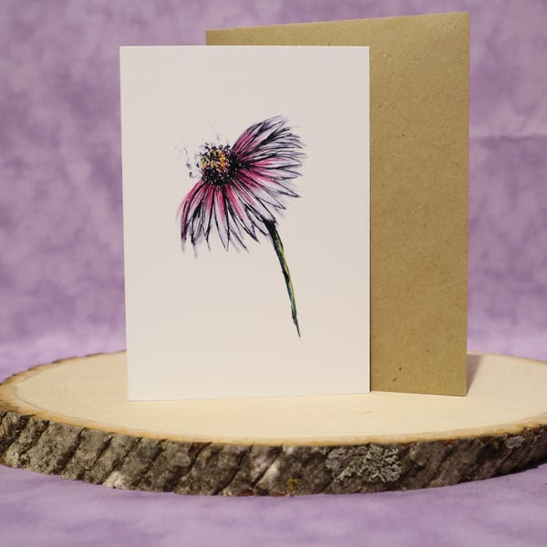 A6 Floral any occasion greeting card