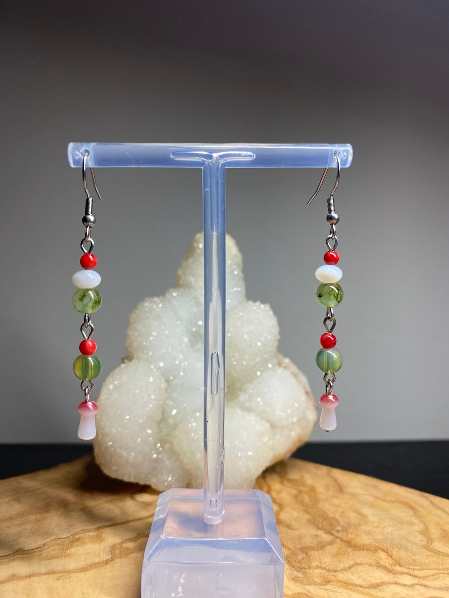 Francine - Forest Mushroom Earrings 