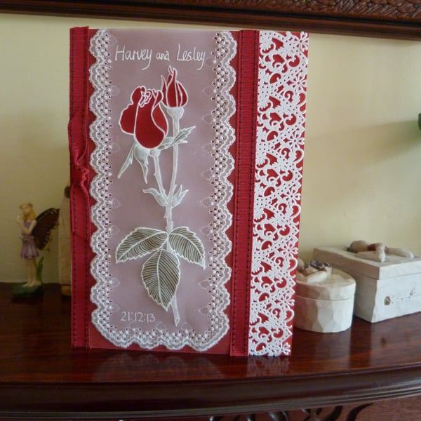 Very Special Ruby Wedding Anniversary Parchment Card