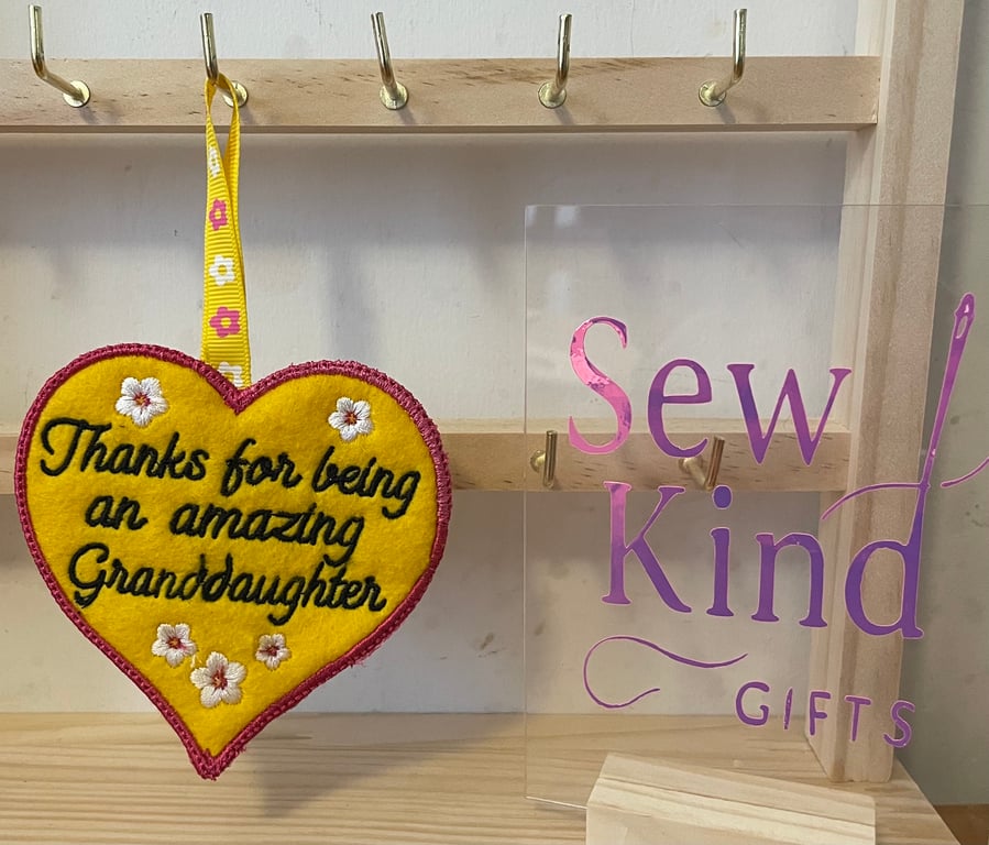 Scented Thank You Heart – A Gift from the Heart Granddaughter 