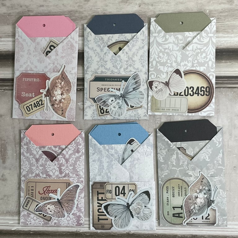 Ephemera - Pocket & Tags Medieval Rhymes Set A by Carolee Crafts PB8 0053