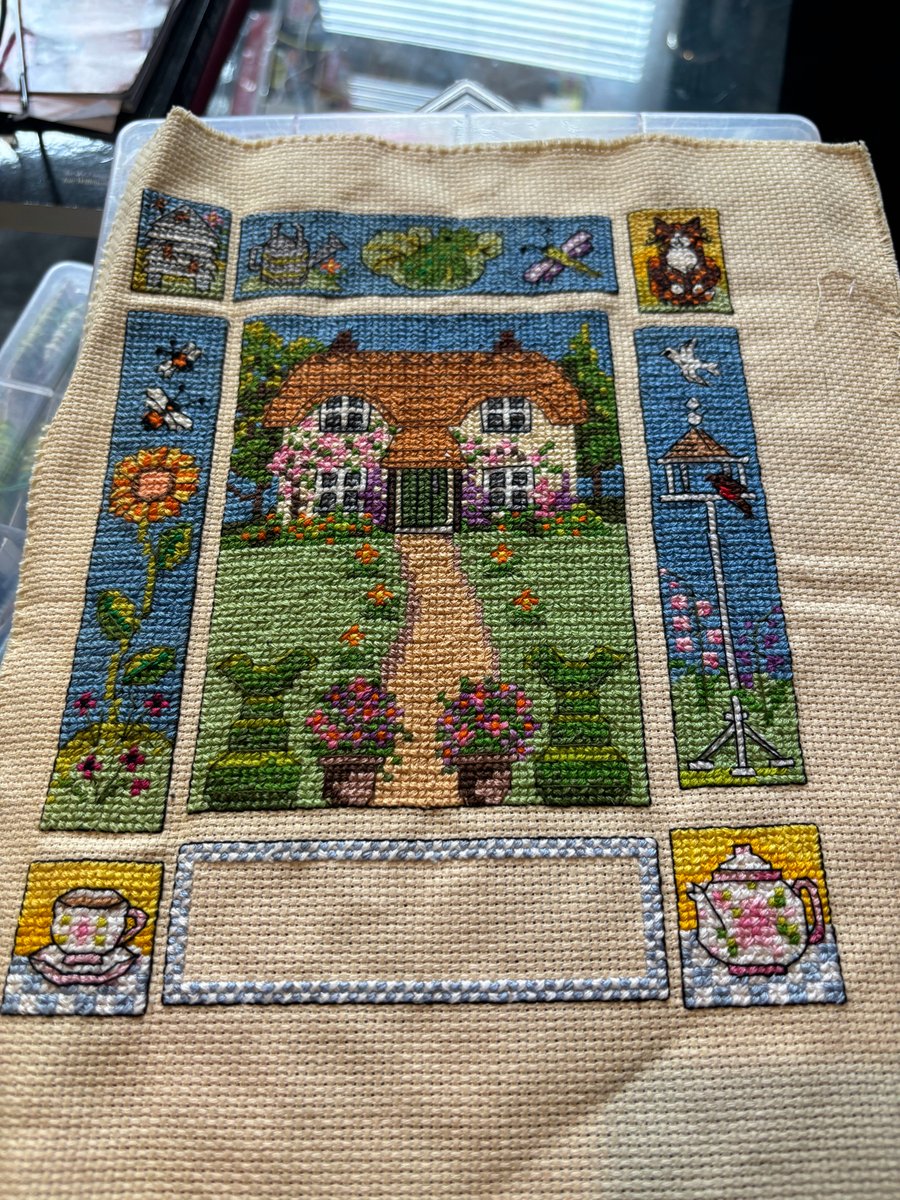 Home cross stitched picture 