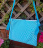 Fabric Crossbody Bag with patchwork panel  - Image 6
