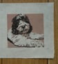 Marvin Clumberdoodle linocut print - Image 2