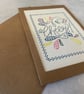 Handmade embroidered greetings card  - Image 4