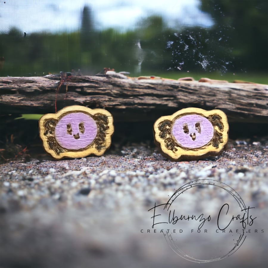 Cute Halloween spider stud earrings- handmade in Scotland