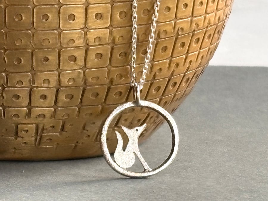 Little edge of the woods fox necklace