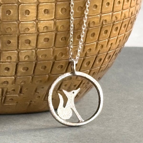 Little edge of the woods fox necklace