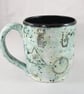 Extra Large mug , 29 oz mug tea mug large beer mug egyptian hieroglyph Stoneware - Image 1