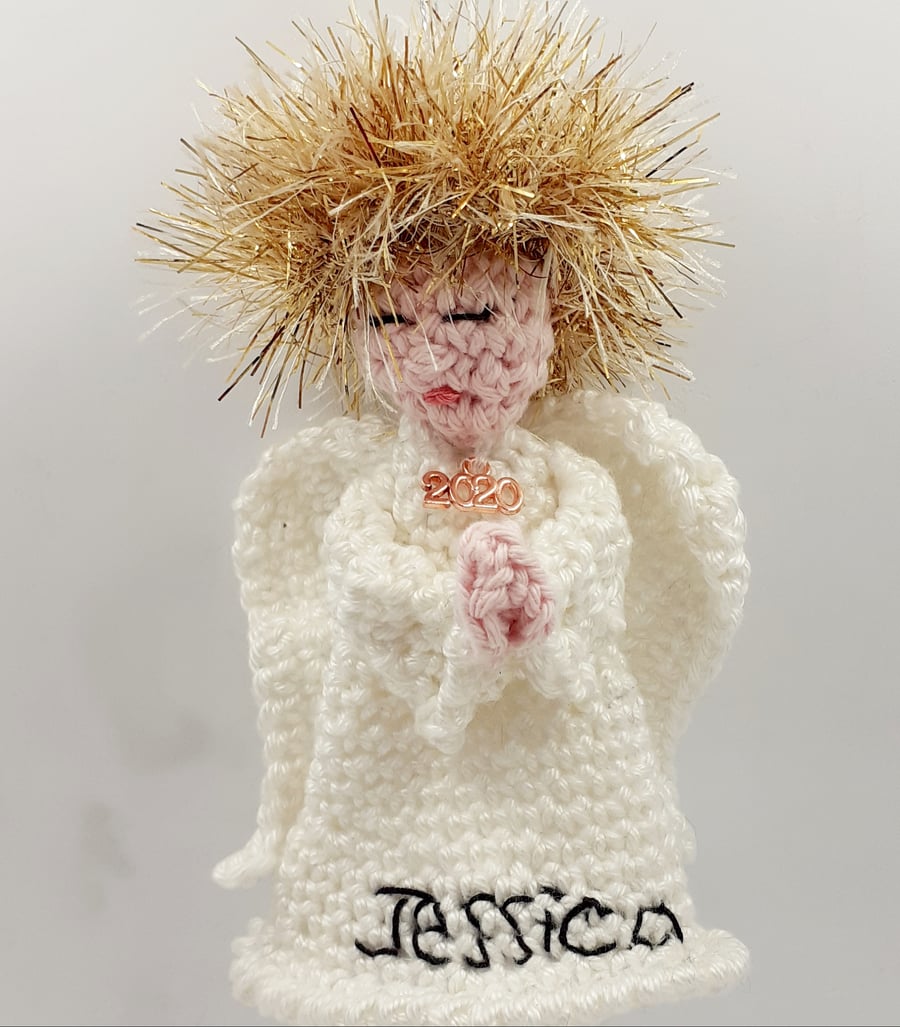 Commission Order for Liz.  Crochet Angel 