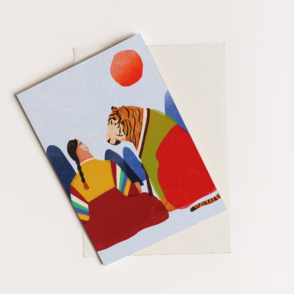 Tiger Friend Greeting Card