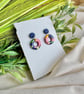 Rich Autumn Polymer Clay Hoop Earrings - Image 9