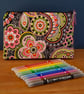 Kaleidoscope Multi Purpose Zipper Bag with Matching Small Pouch - Image 4
