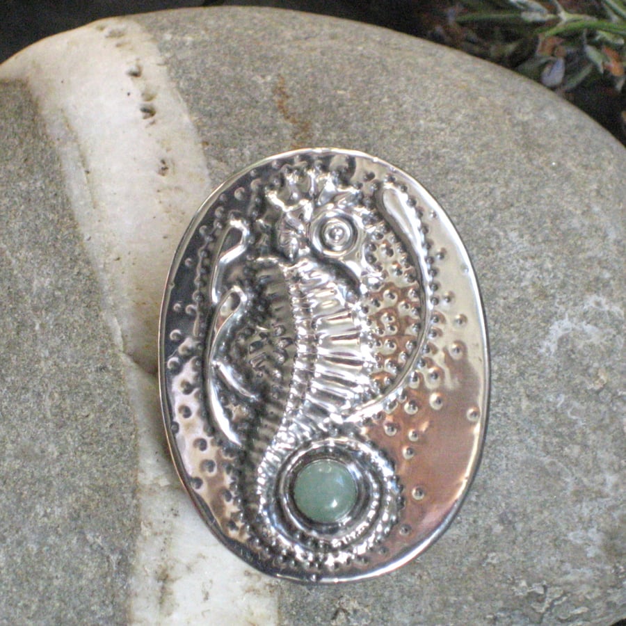  Brooch, Seahorse