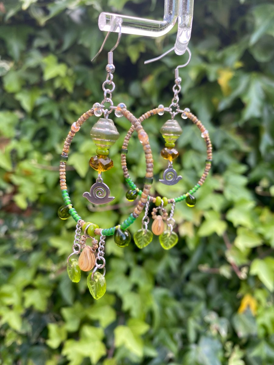 Sadie - Snail Cottagecore Earrings 