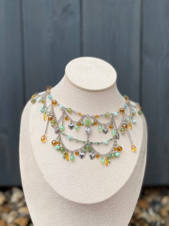 Hattie - Boho Choker Necklace 