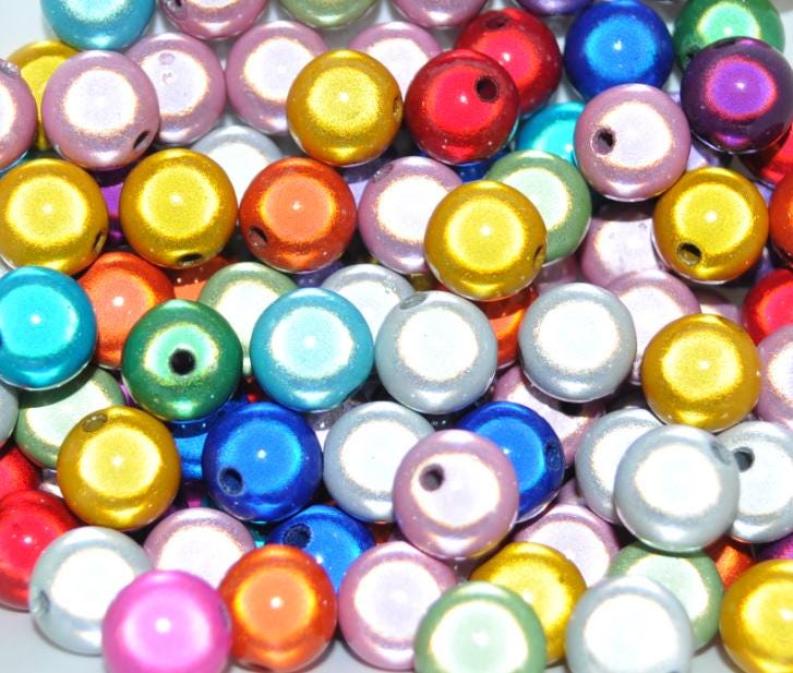 4-12 mm Single Colours Miracle Acrylic beads  DIY Handcraft or Jewellery Making