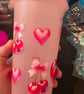 Light pink colour changing cold cup with funny cherry design - Image 4