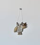 'Little Owl with a Star' - Hanging Decoration